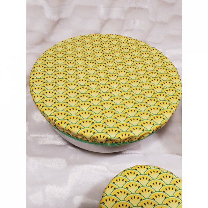 couvre plat ou charlotte à plat "melon jaune"