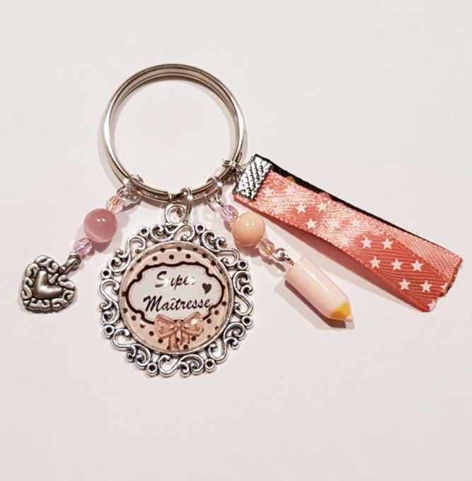 porte clefs ' super maitresse'