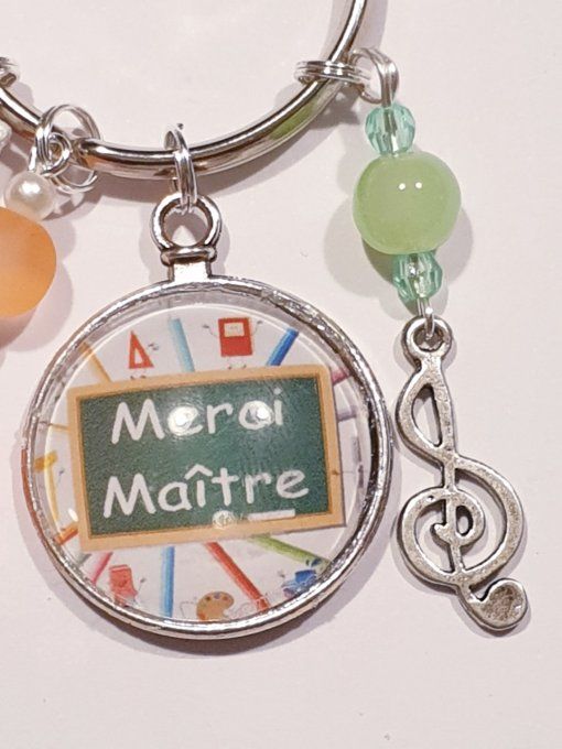 Porte clefs ' Merci maitre ' 