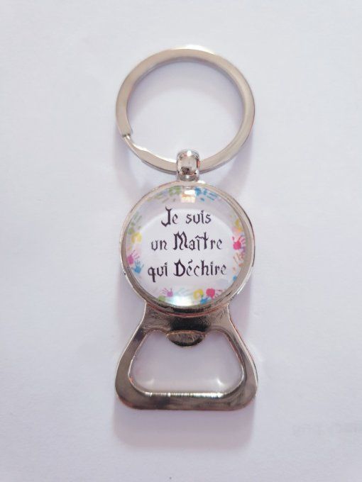 Porte clefs décapsuleur cadeau fin d'année maitre