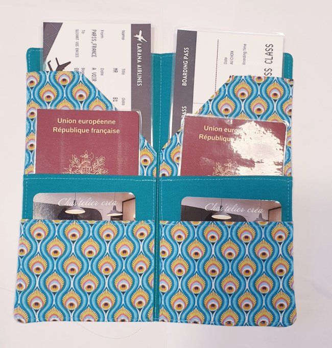 Organisateur de voyage, pochette de passeport 