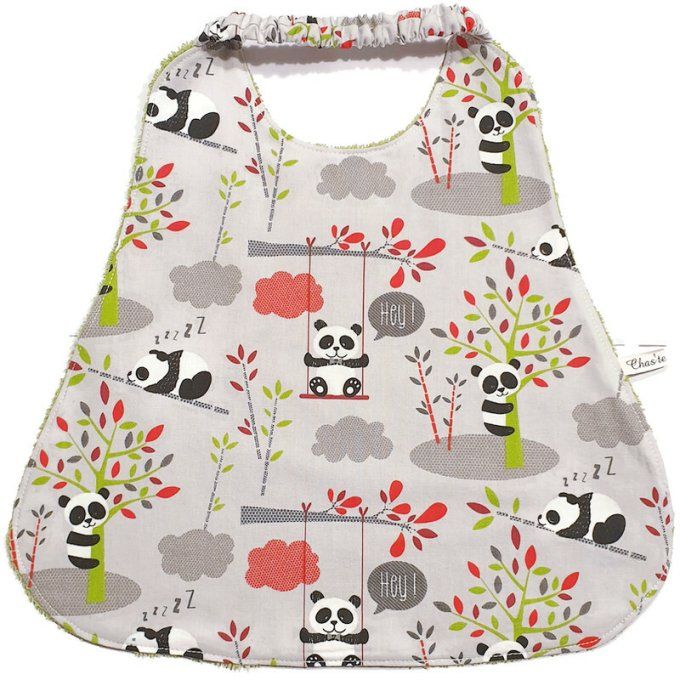Serviette élastique  pour la maison ou la cantine  "les pandas"