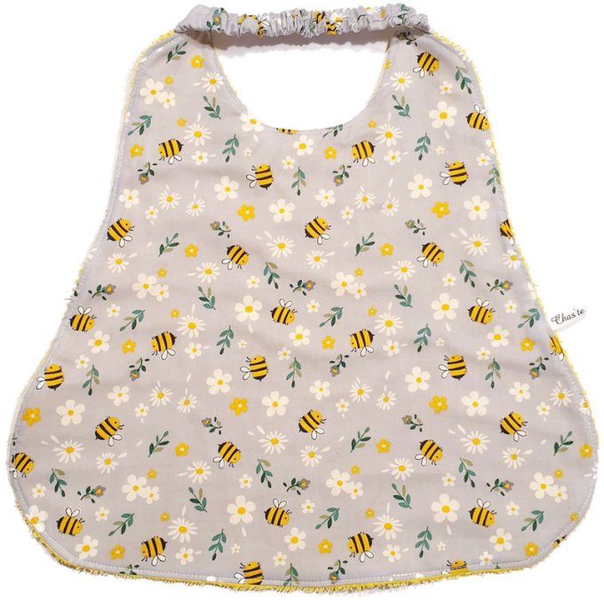 Serviette élastique  pour enfant  'les petites abeilles '