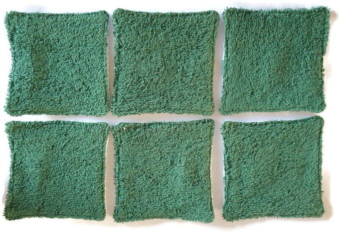 Lot de 6 lingettes lavables ' les cerfs 4 '