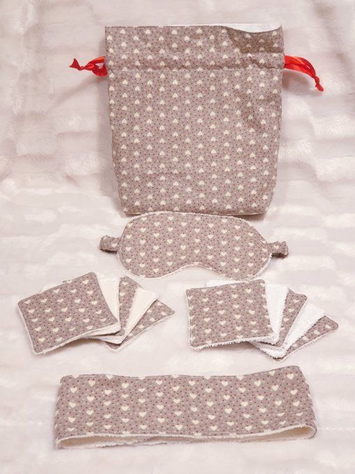 Kit de soin pour visage "les coeurs"