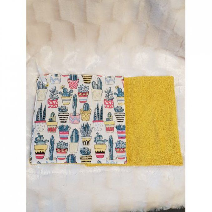 lavette ou petit essui tout lavable 'les gros cactus'