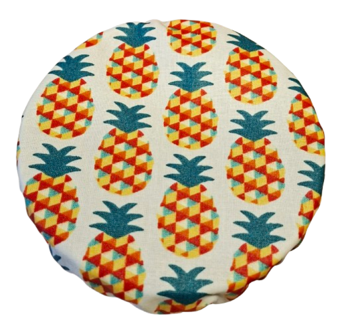 Couvres plats ou charlottes à plats lavables " les ananas"