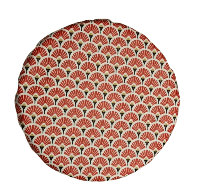 Couvres plats ou charlottes à plats lavables " les palmiers rouge"