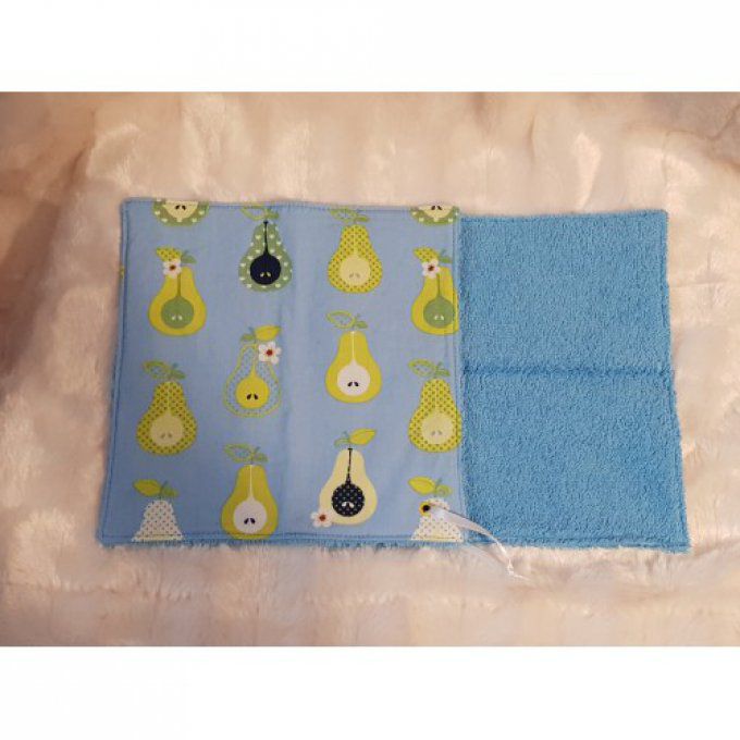 lavette ou petit essui tout lavable "les poires"