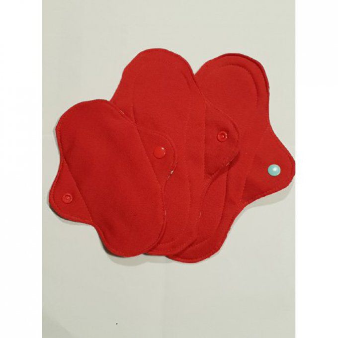 Protège slip et serviette hygiénique lavable "fleurs géométrique "