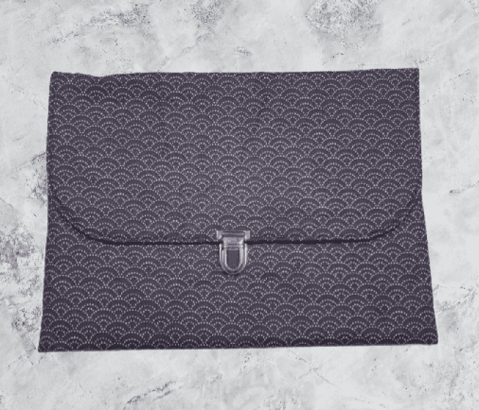 Pochette pour vos sorties en coton imprimé style japonais