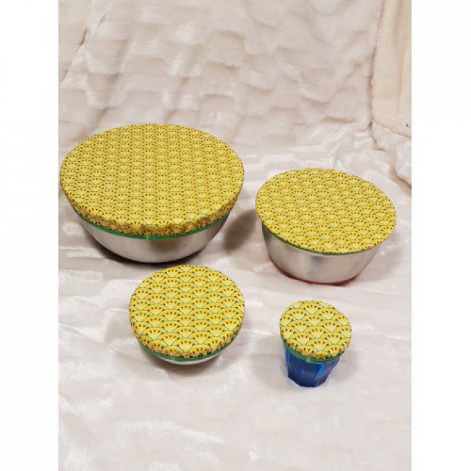 couvre plat ou charlotte à plat "melon jaune"