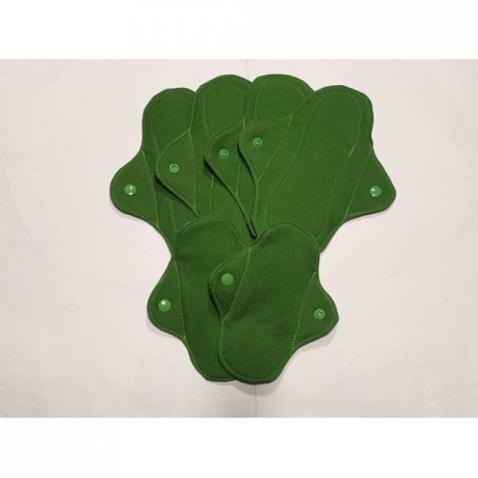 protège slip lavable ou PSL et SHL "style wax vert "