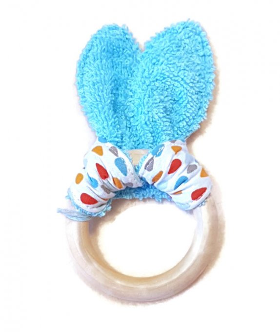 anneau de dentition, hochet oreilles de lapin