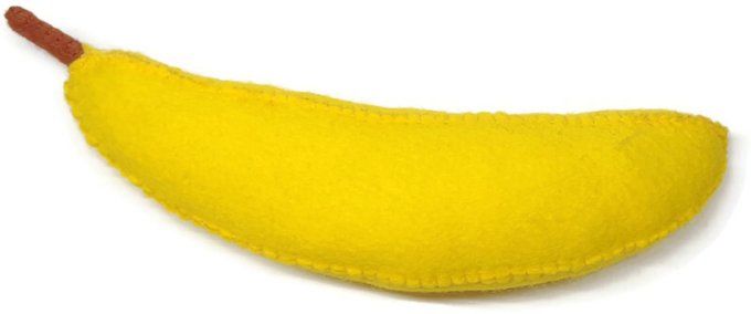 Banane en feutrine pour jouer à la dinette
