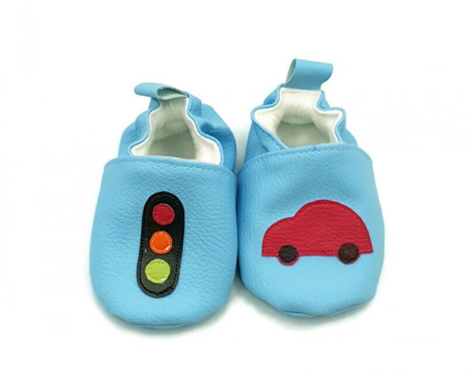 Chaussons pour bébé taille 3-6 mois "As du volant"