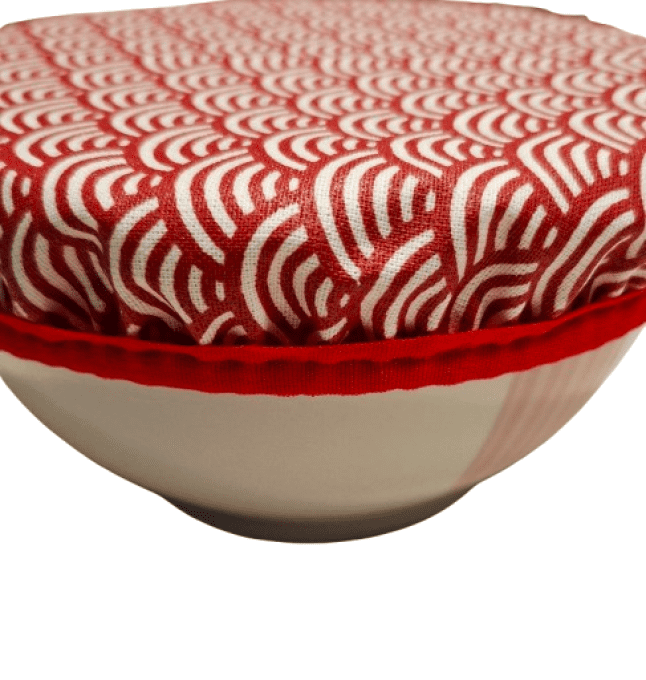 Couvres plats ou charlottes à plats lavables " les arcs rouge"