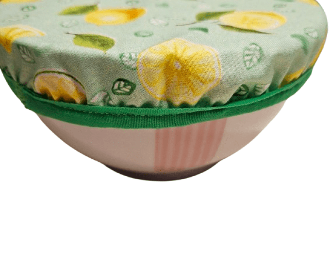 Couvres plats ou charlottes à plats lavables " les citrons"