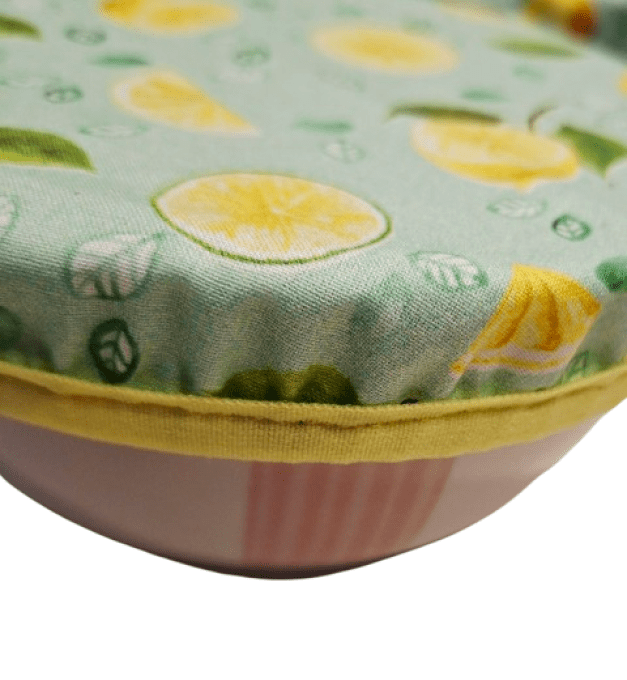 Couvres plats ou charlottes à plats lavables " les citrons"