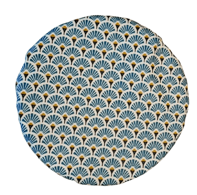 Couvres plats ou charlottes à plats lavables " les palmiers bleu"