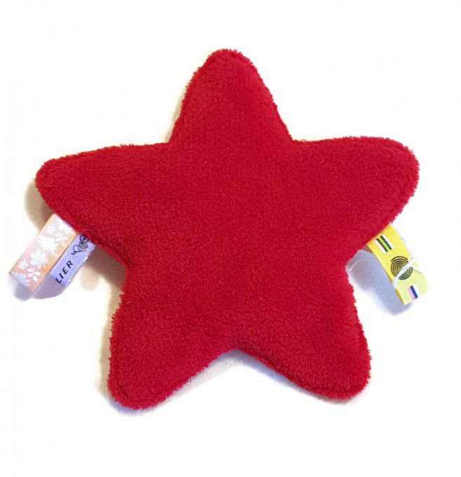 Doudou plat étiquette étoile 3