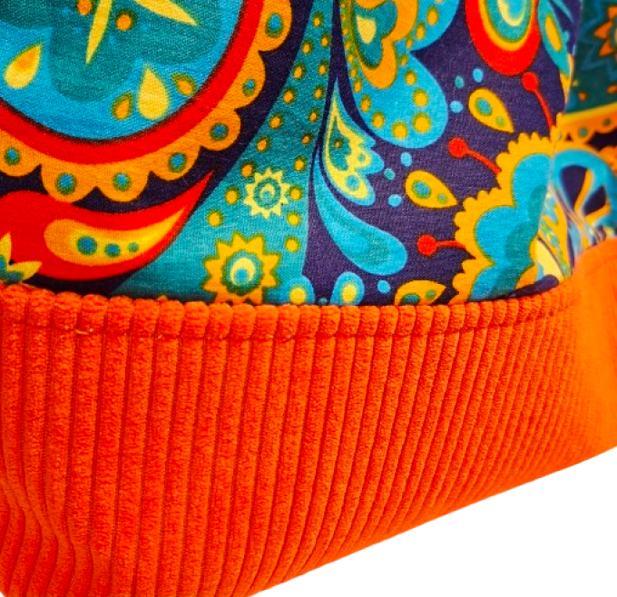 Ensemble sac panière et sa trousse "style wax "