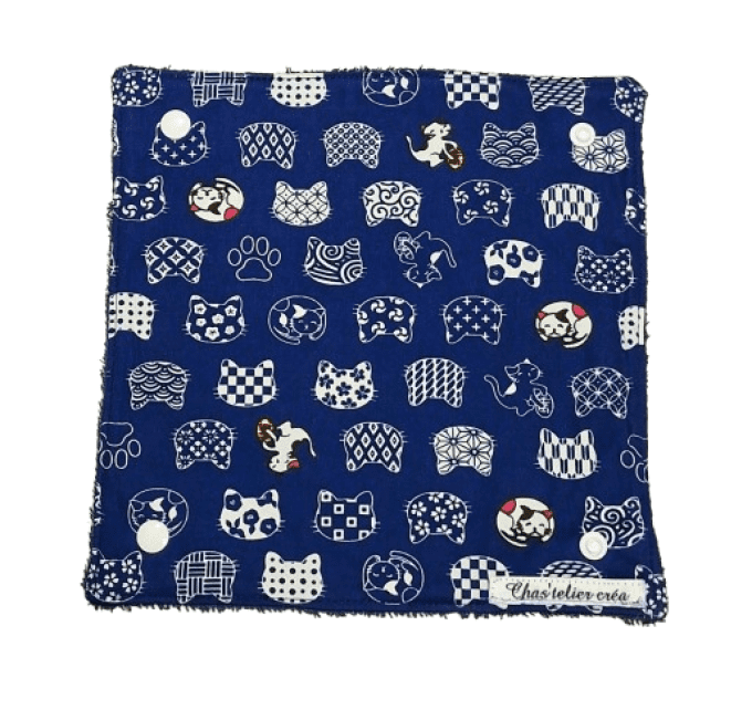 Rouleau d'essui tout lavable de 8 feuilles "les chats "