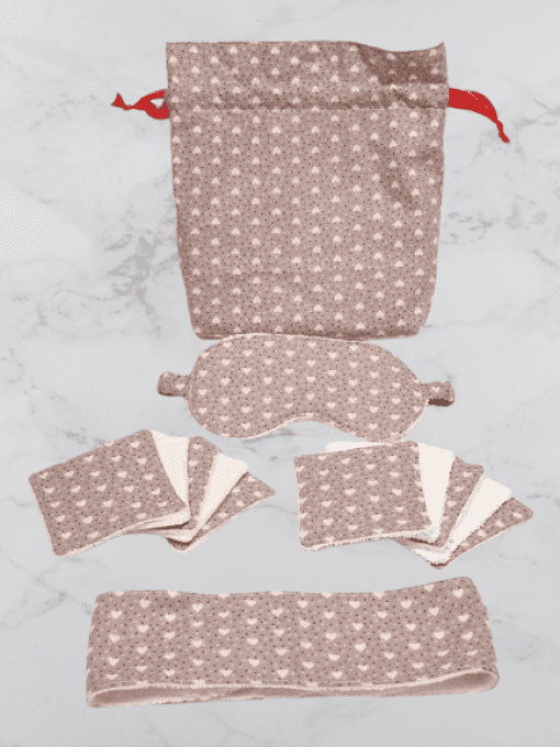 Kit de soin pour visage "les coeurs"