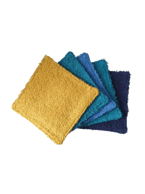 Lot de 5 lingettes lavables " mélange 3"