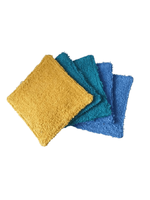 Lot de 5 lingettes lavables " mélange 6"