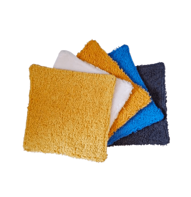 Lot de 5 lingettes lavables " mélange 7"