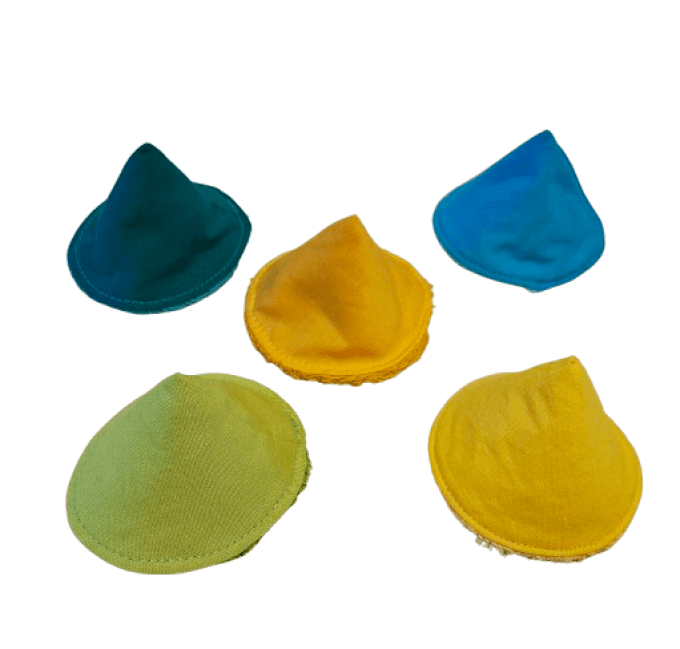 Lot de 5 Ti'pipis , cônes à pipi lavables