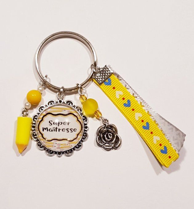 Porte clefs ' Super maitresse '