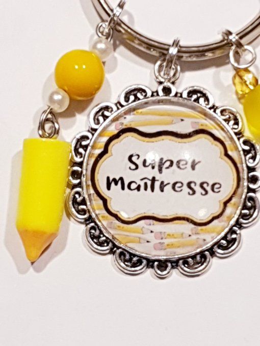 Porte clefs ' Super maitresse '