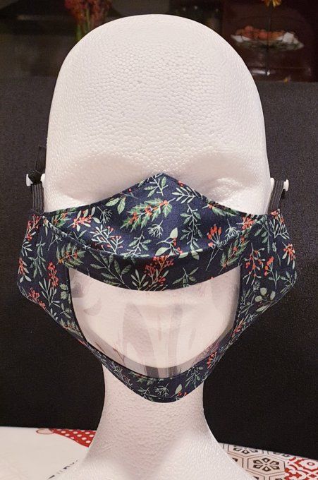 Masque de protection EAP avec fenêtre  ' feuillage  d'hiver'