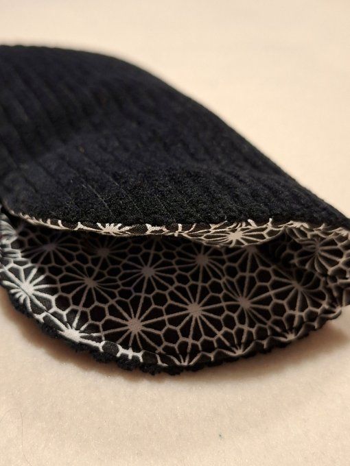 Etui à lunettes velours noir