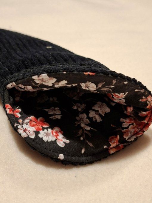 Etui à lunettes velours noir