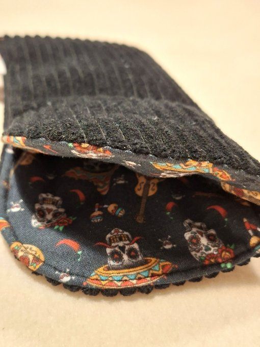 Etui à lunettes velours noir