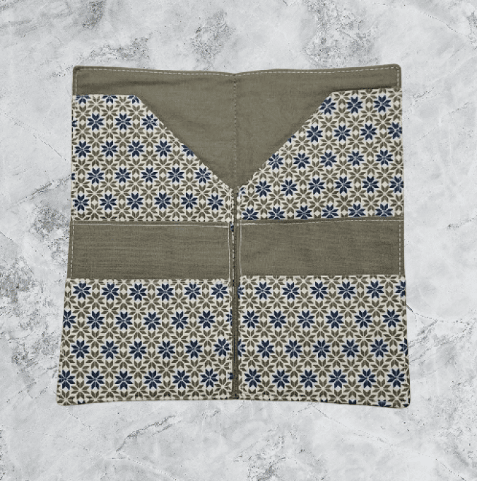 Pochette à passeport "les fleurs géométriques"