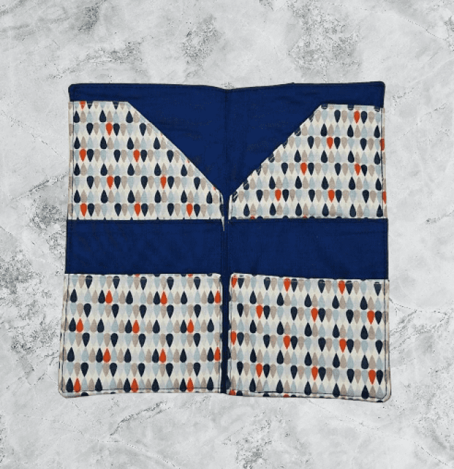 Pochette à passeport , organisateur de voyage " les gouttes 2"