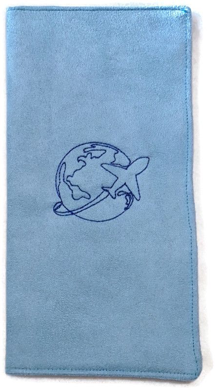 Pochette de passeport " voyage autour de la terre" 