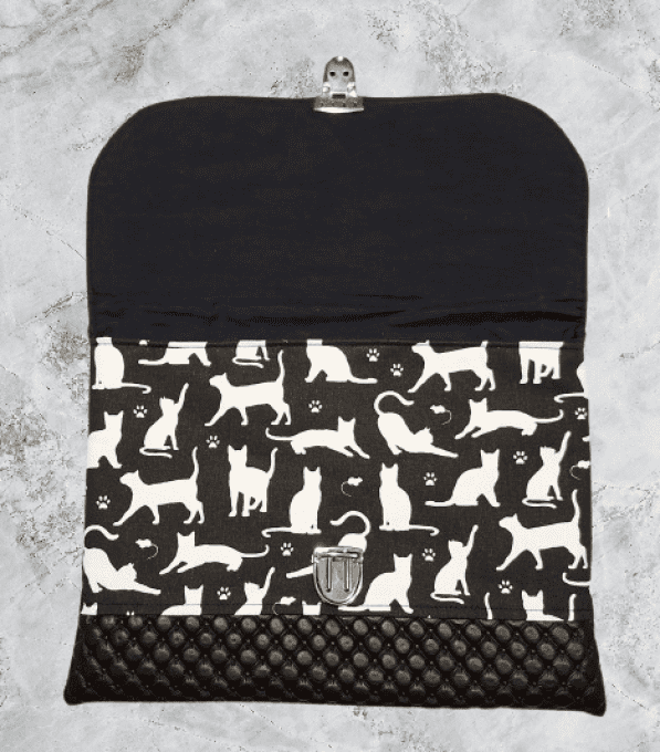 Pochette "les chats en noir et blanc "