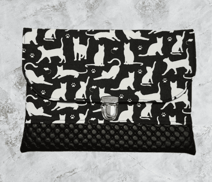 Pochette "les chats en noir et blanc "