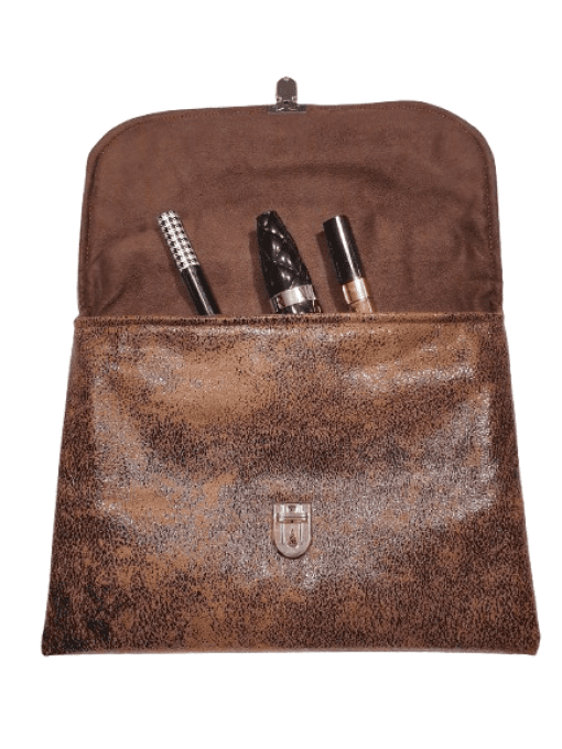 Pochette pour vos sorties en simili vieilli  marron