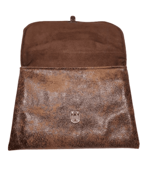 Pochette pour vos sorties en simili vieilli  marron