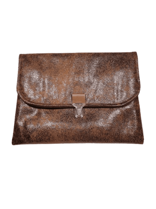 Pochette pour vos sorties en simili vieilli  marron