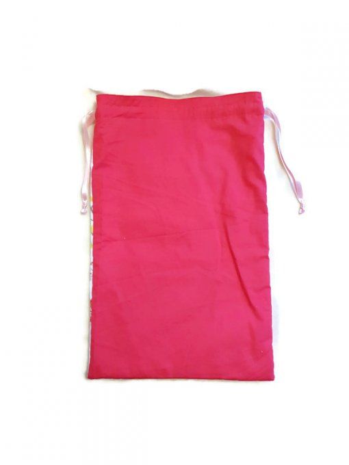 Pochette , pochon de rangement spécial maitresse 'rose fushia '