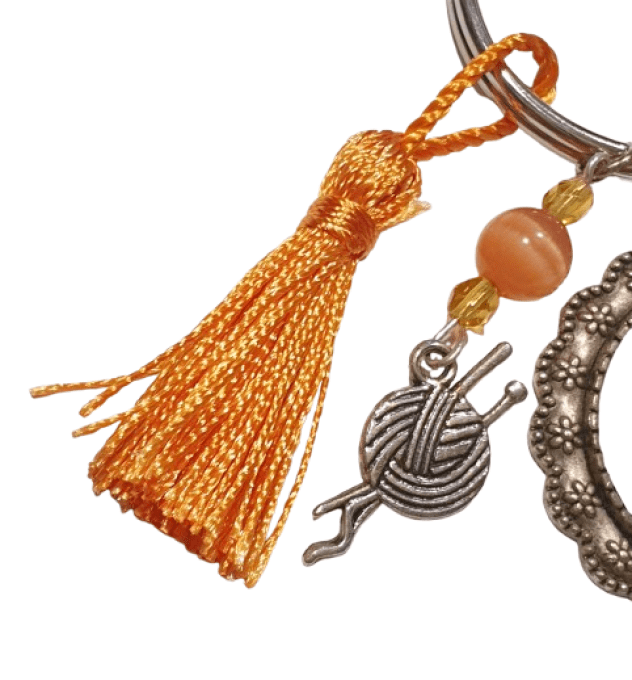 Porte clefs, grigri " la souris au dé "