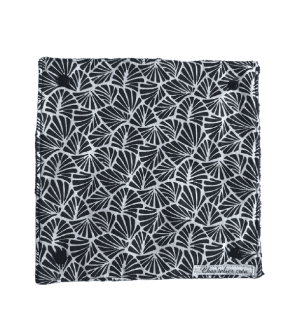 Rouleau d'essui tout lavable "Le feuillage noir "