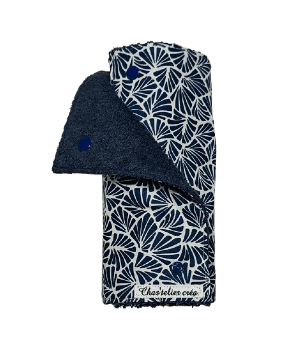 rouleau d'essui tout lavable "les feuillages pétrole  "